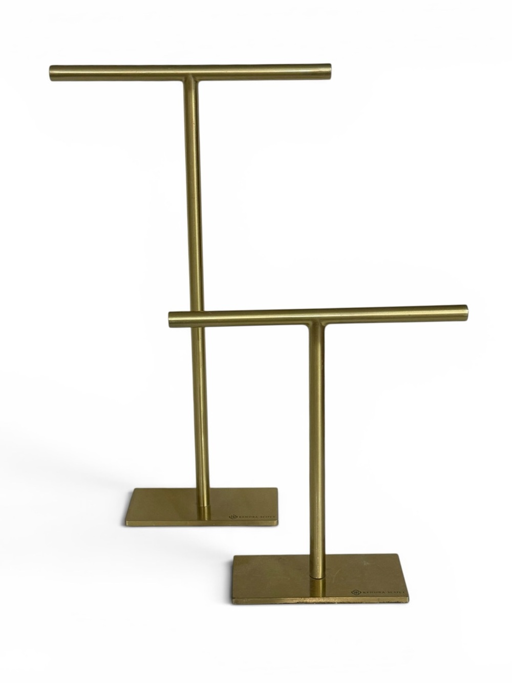 Kendra Scott brass Gold Double/set T-Bar necklace Jewelry Stands